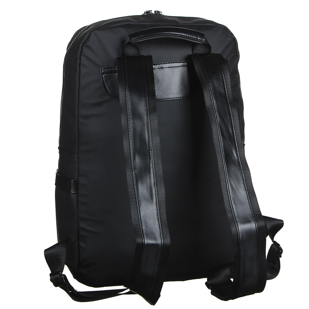 Рюкзак подростковый, 39x27x13см, 1 отд, 5 карм, многослойный водоотталк.нейлон, иск.кожа, 3 цвета - #4