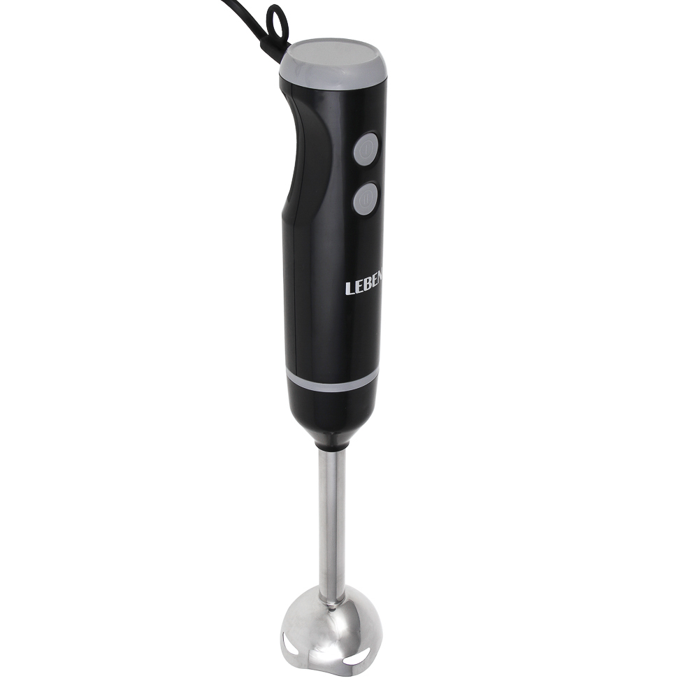 LEBEN Блендер погружной 700Вт, 2 скорости, лезвия нерж.сталь, металл. стержень, чёрный - #3