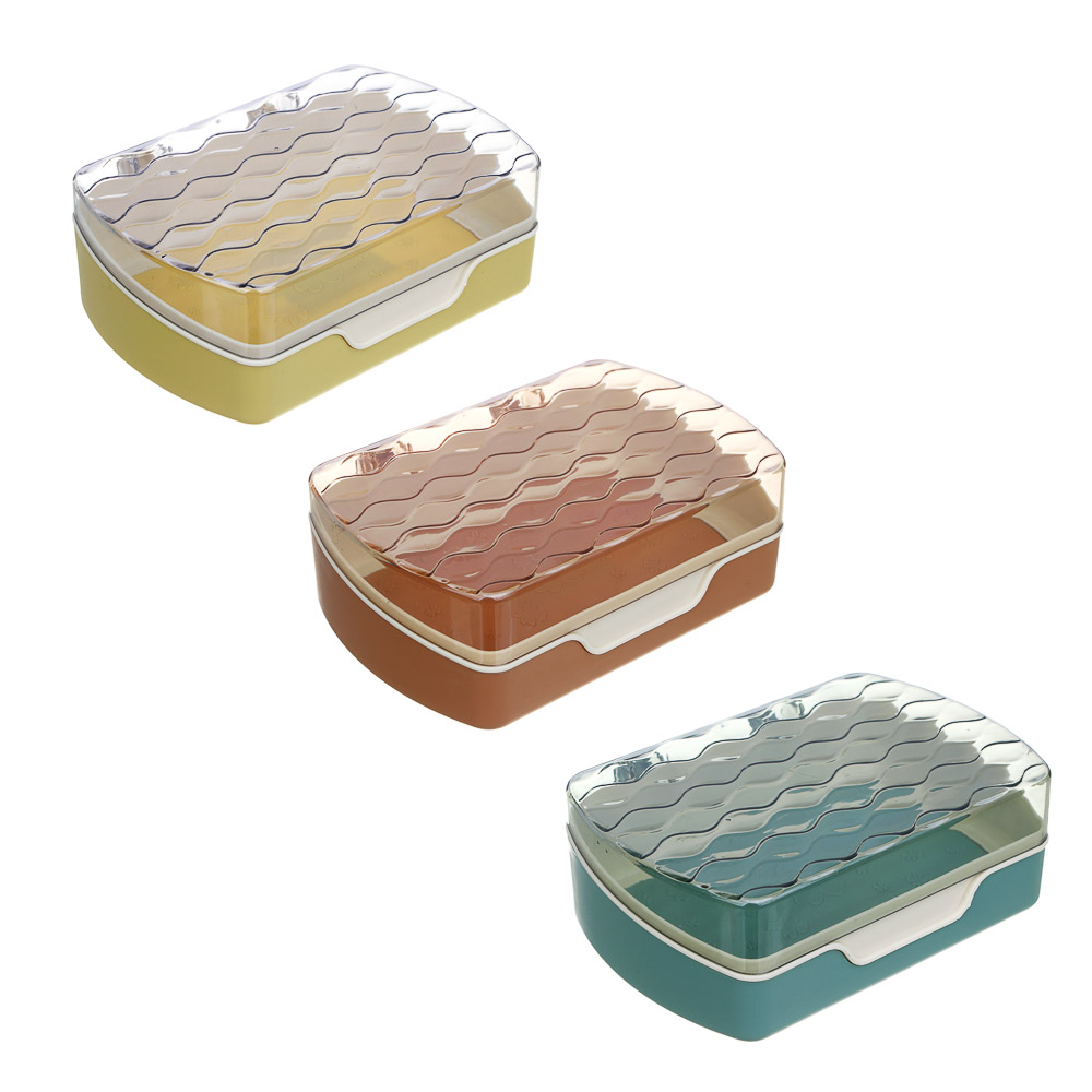 VETTA Мыльница, пластик, 13,5х9х5 см, 3 цвета - #1