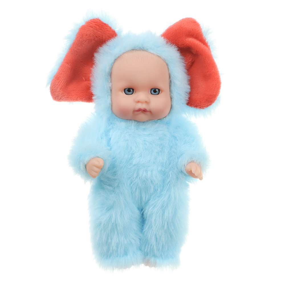 ИГРОЛЕНД Пупс в кигуруми 12 см, PVC, PP, полиэстер, 10,2х5х17 см - #40