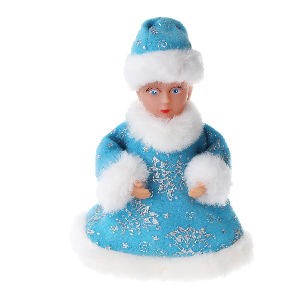 Снегурочка музыкальная тм СНОУ БУМ, 19 см, пластик, полиэстер, 2хАА, 2 дизайна - #2