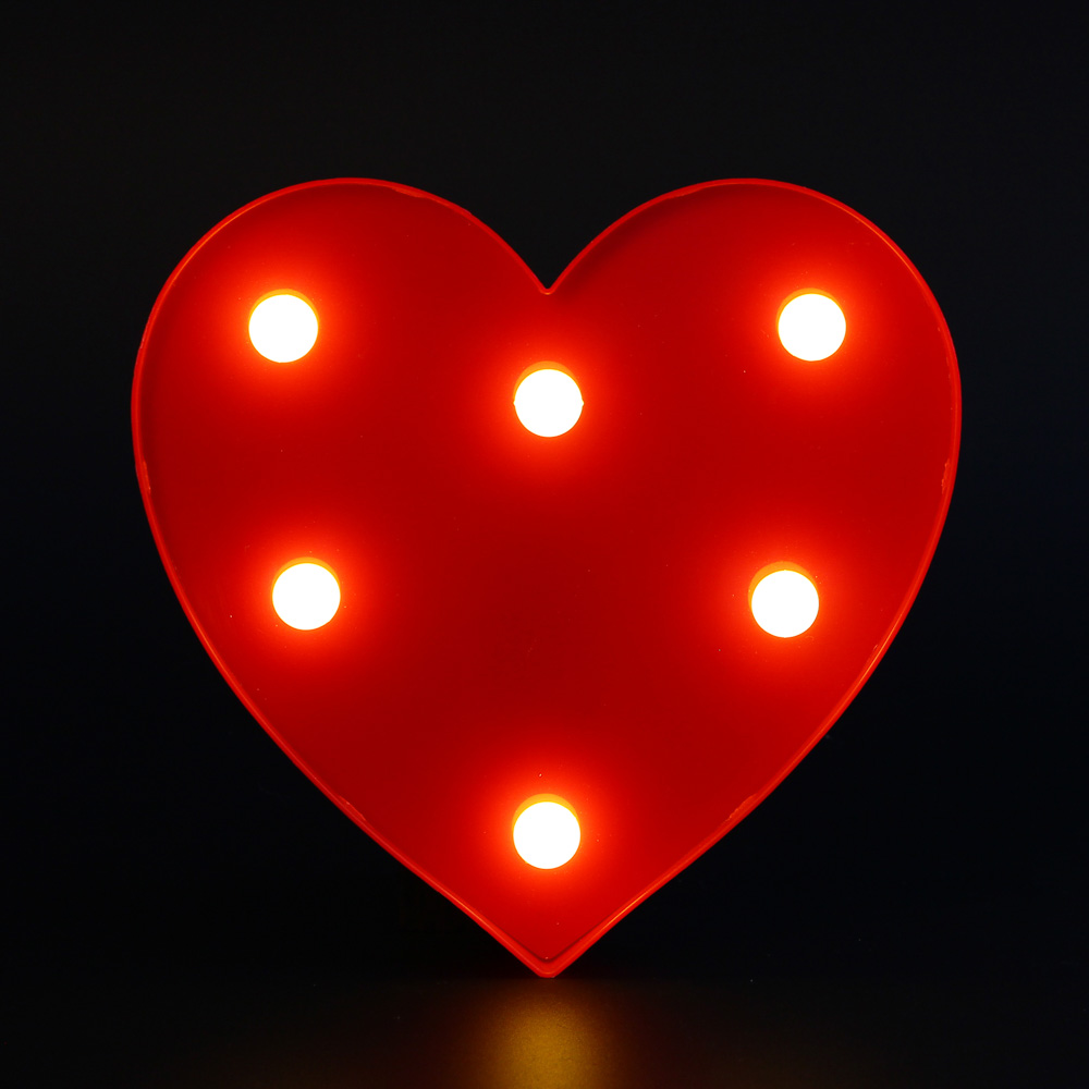 Светильник LED в форме сердца - #1