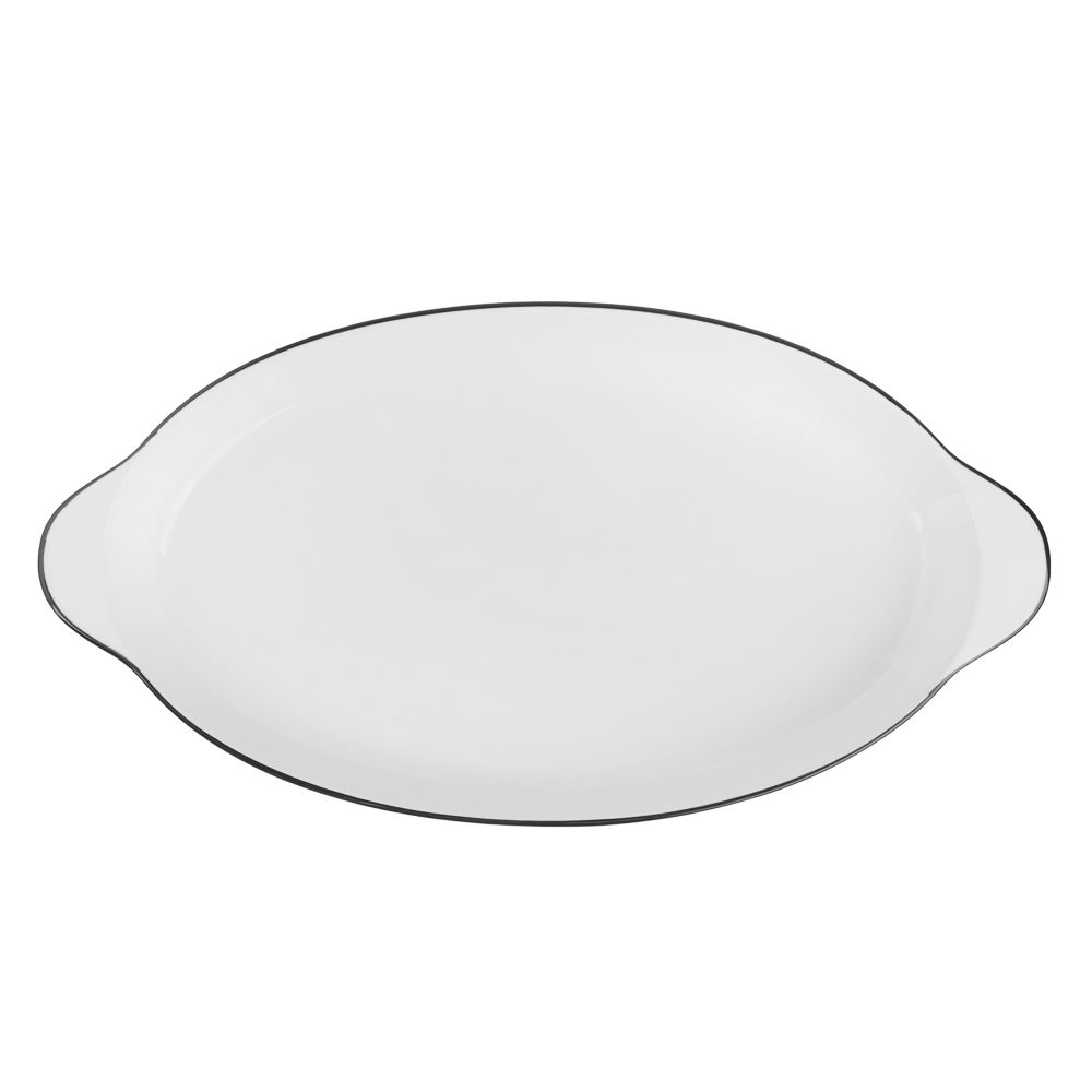 MILLIMI Соло Форма для запекания и сервировки овальная, 700мл, 36,5х21,5х3,5см, фарфор - #5