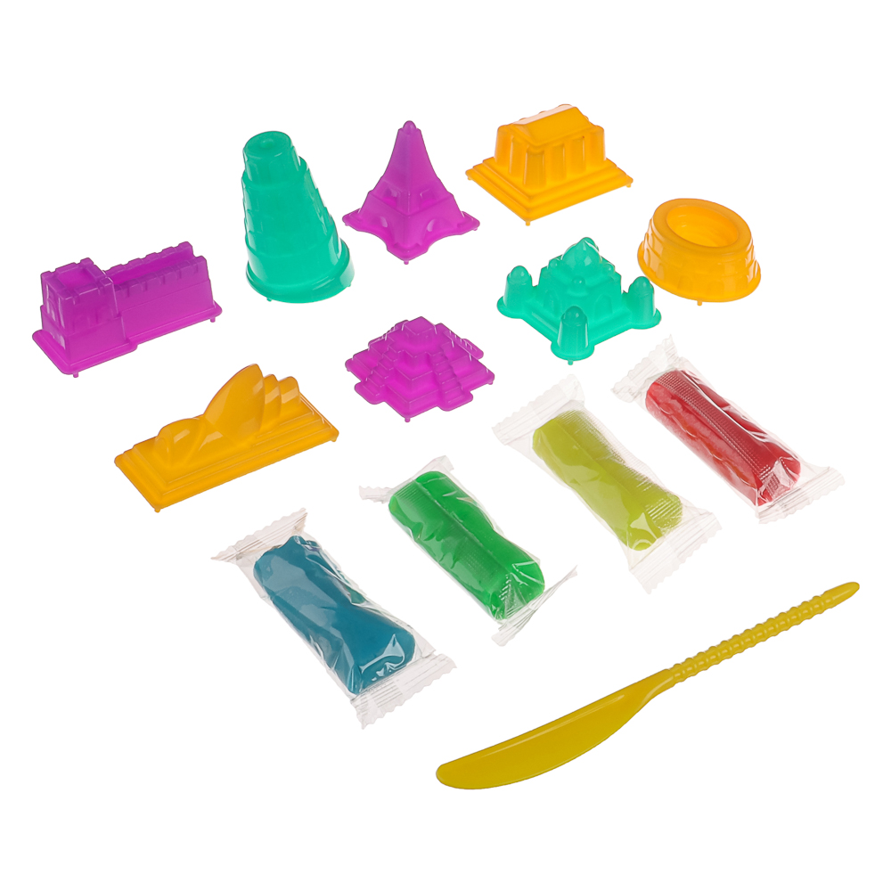 ХОББИХИТ Набор для лепки с формочками, полимер, ABS, 17х21х4см, 4 дизайна - #8