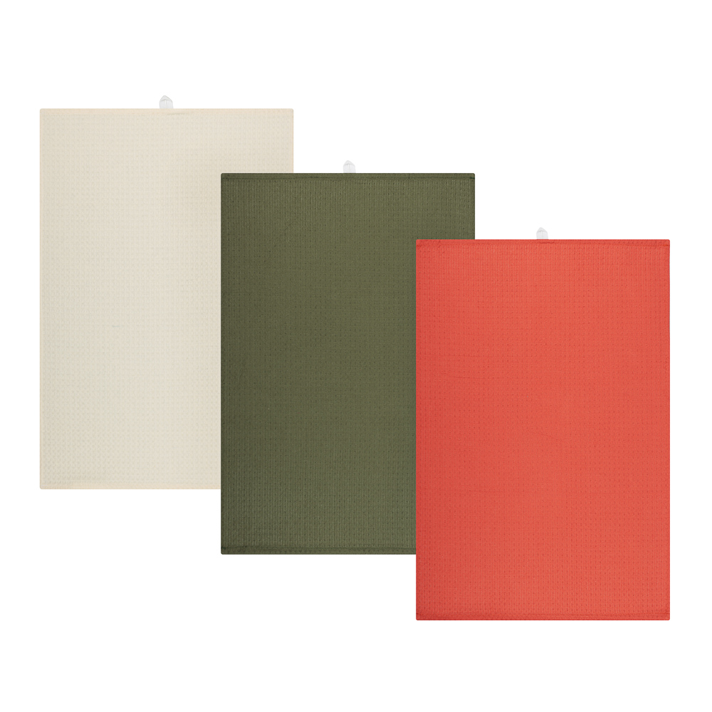 PROVANCE Кантри Комплект вафельных полотенец 3шт, 40х60см,100% хлопок, 2 цвета - #4