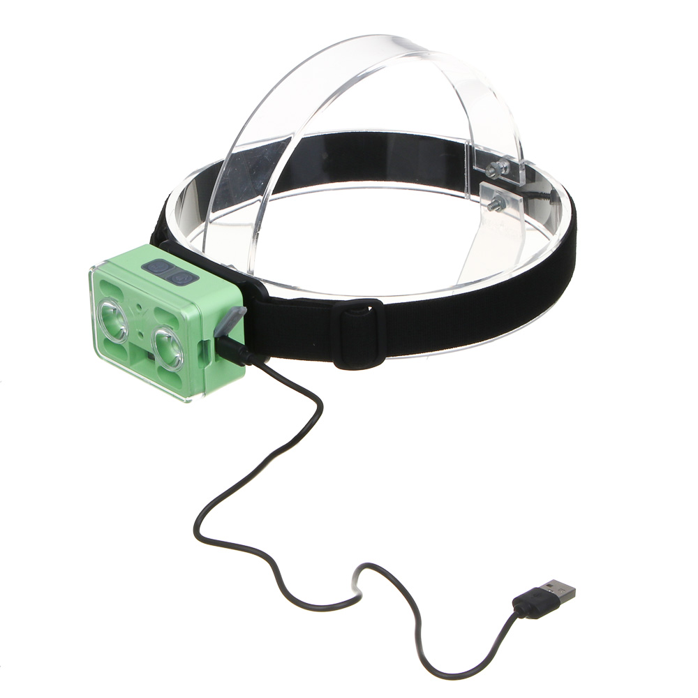 ЕРМАК Фонарь налобный XPG+XPE LED,7 режимов,1200мАч,38х64х41мм,пластик,красный свет,крепление,Type-C - #7