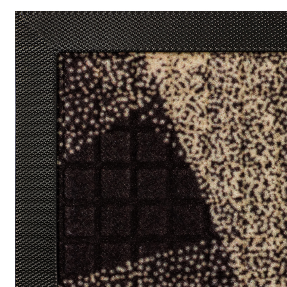 VETTA Коврик придверный, резиновый с ворсом полиэстер, 50x80см, "Знаки" 4 дизайна - #9