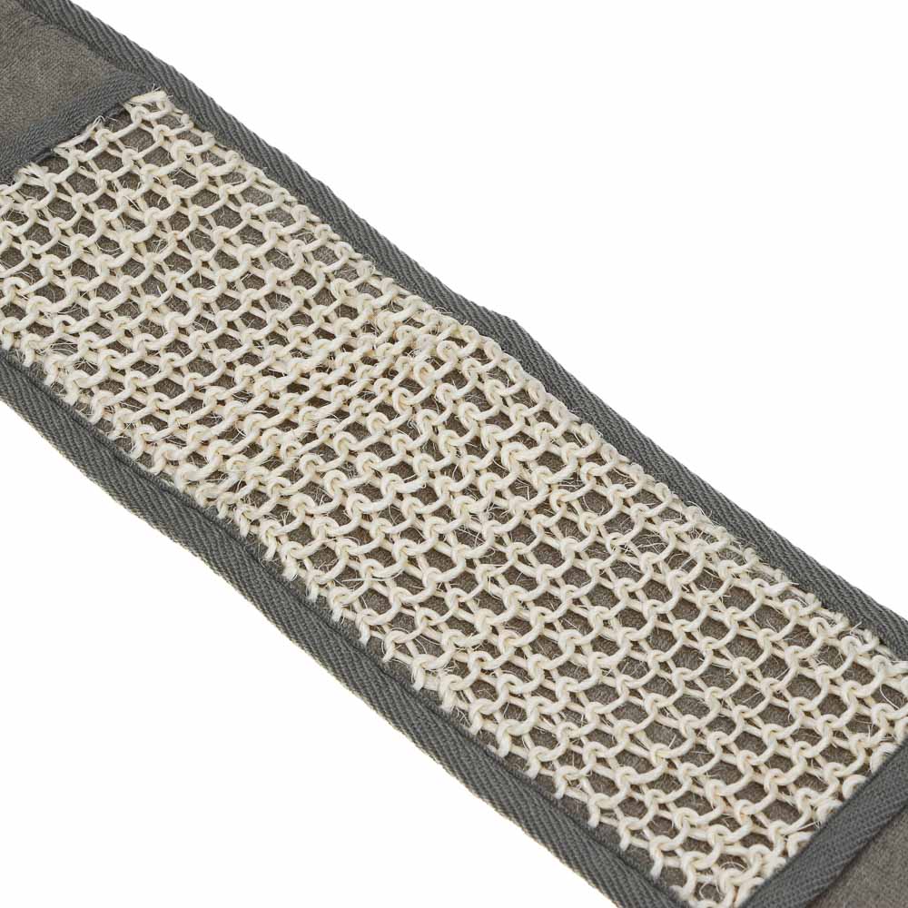 ЮL Мочалка лента банная с ручками с эффектом пилинга, сизаль, полиэстер, поролон, 68х10см, 3 цв. - #3