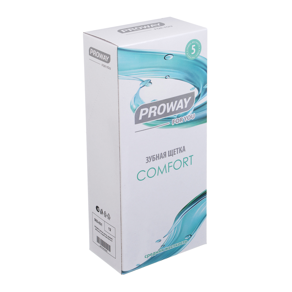 PROWAY Зубная щетка, средняя жёсткость, индекс жёсткости 5 - #6