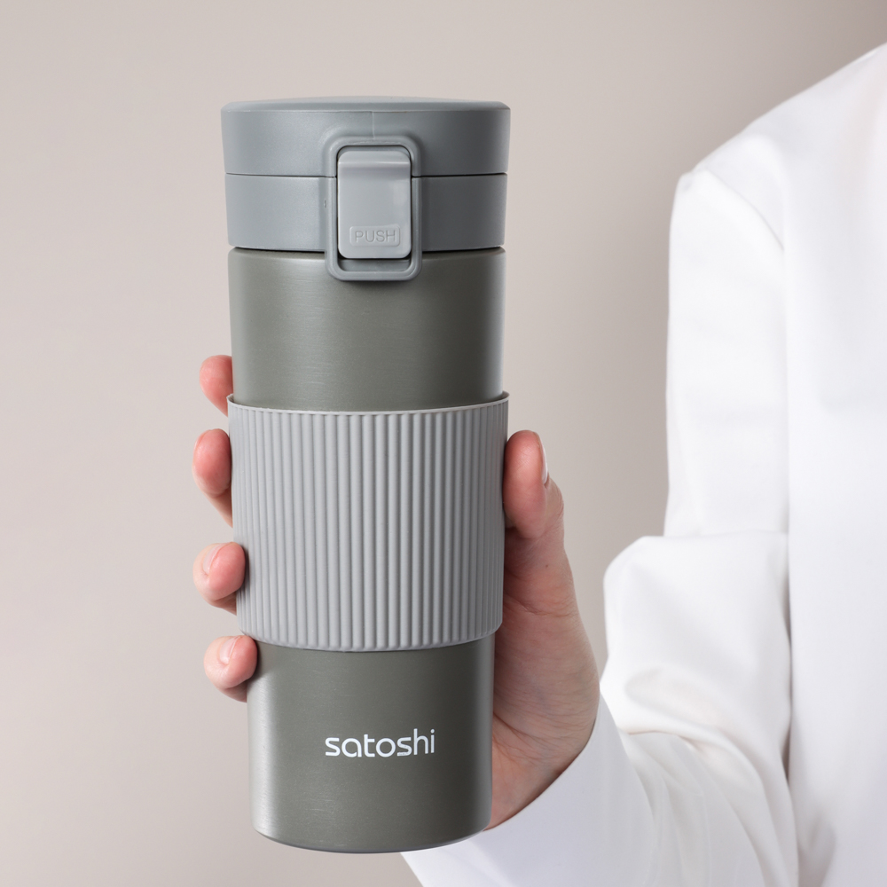 SATOSHI Ассара Термос-кружка с крышкой на защелке, 500мл, нерж.сталь 18/10 - #12