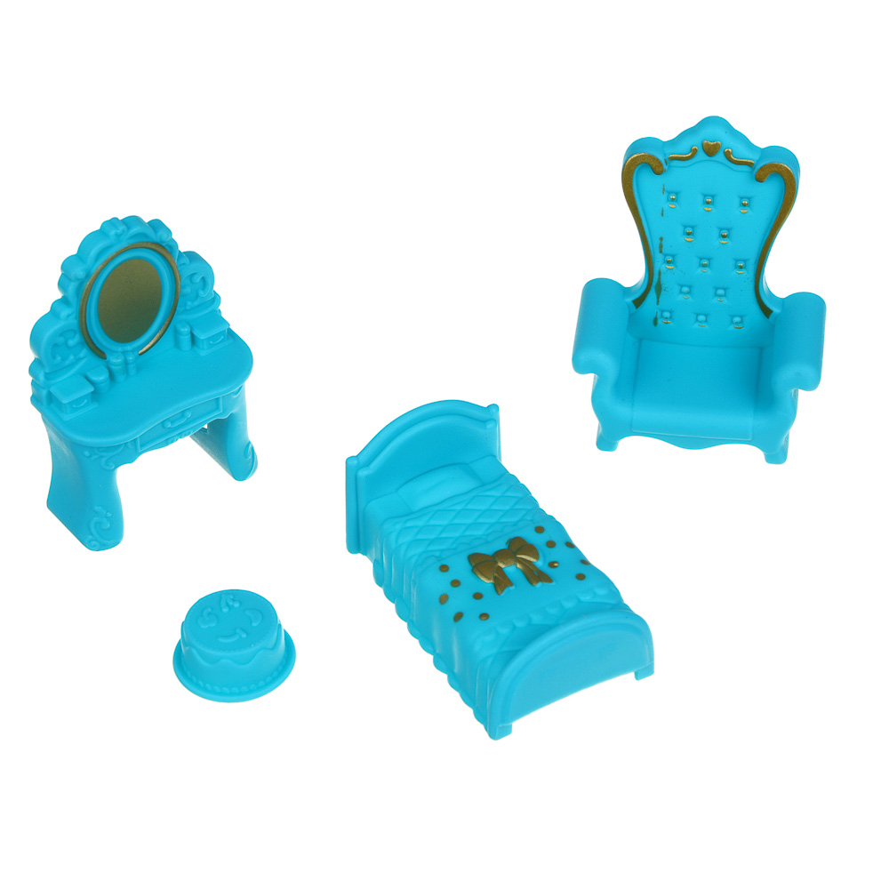 ИГРОЛЕНД Набор мебели с каретой и куклой "МиниМир", ABS, 22х6,8х21 см, 2 вида - #10