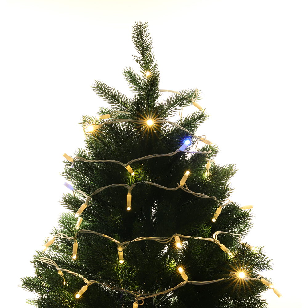 BY Эл.гирлянда бахрома уличная, 3x0.6х0.4м, 100LED,белый,пост.свеч.,ПВХ белый,коннект,IP65,220В - #10