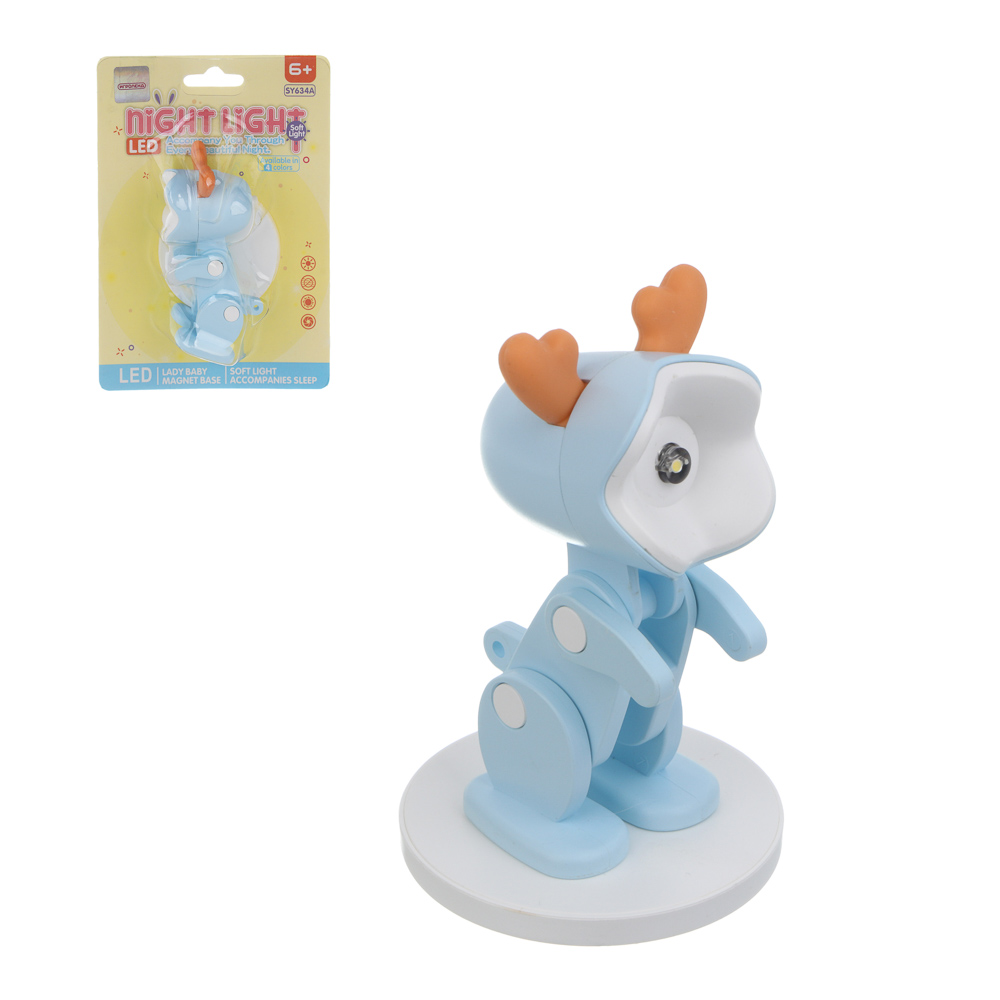 ИГРОЛЕНД Фонарик-мини "Питомец" 6,3x3,25x6,25 см, пластик, 3xLR41, 2 вида - #1