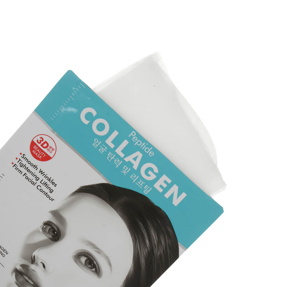 Маска для овала лица 3Д подтягивающая с пептидами и коллагеном тм Sadoer, 25мл - #2