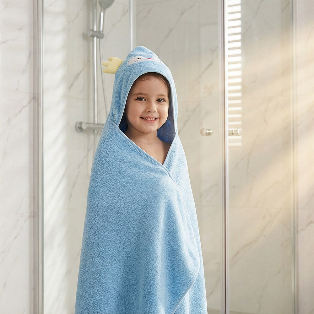 PROVANCE Полотенце-пончо махровое с капюшоном 80%ПЭ, 20% полиамид, 105х105см, 280гр/м, 3 дизайна - #6