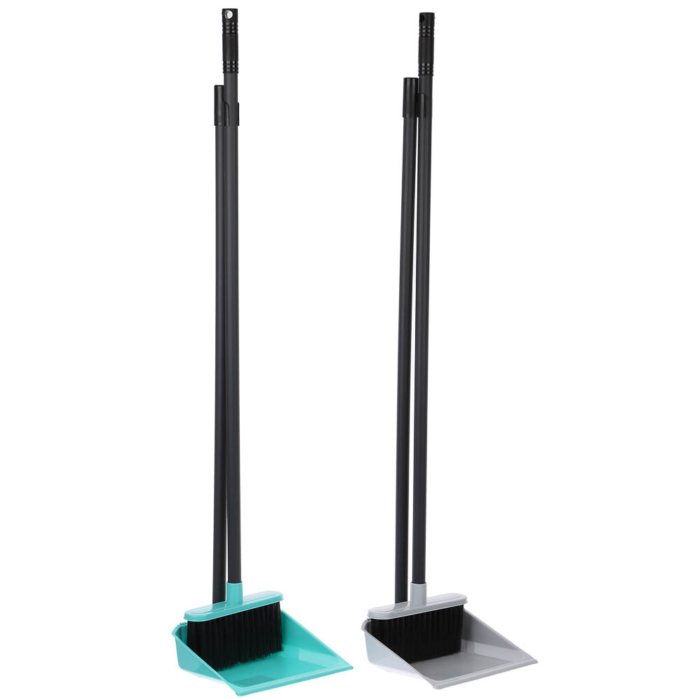 Набор для уборки с щеткой и совком тм VETTA Практик, пластик, 79х19х17см - #1