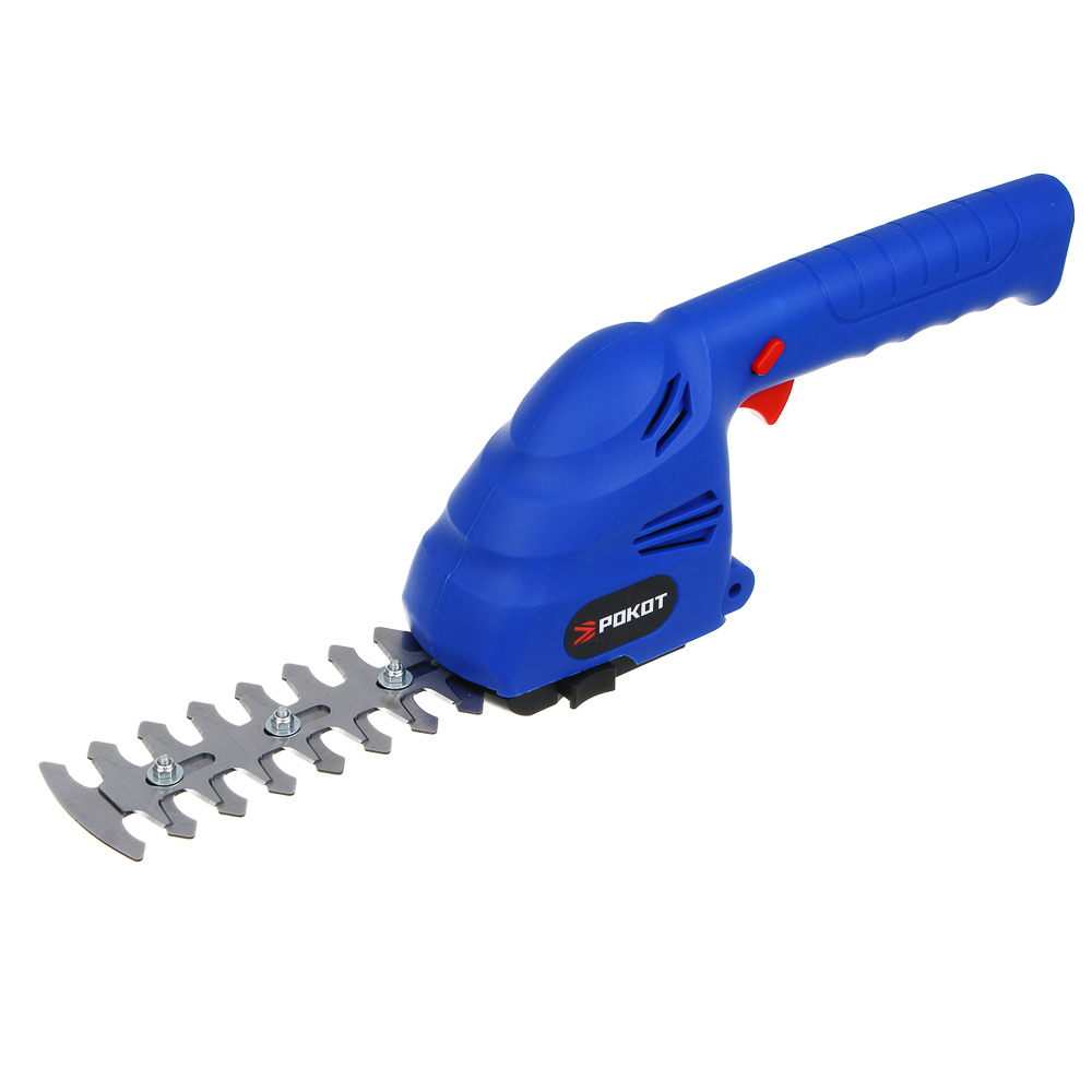 РОКОТ Кусторез с встроенным аккум., 7.4 v, 1350 об/мин, з/у type-c, 2 см.лез 80х50 и 70х150мм - #1