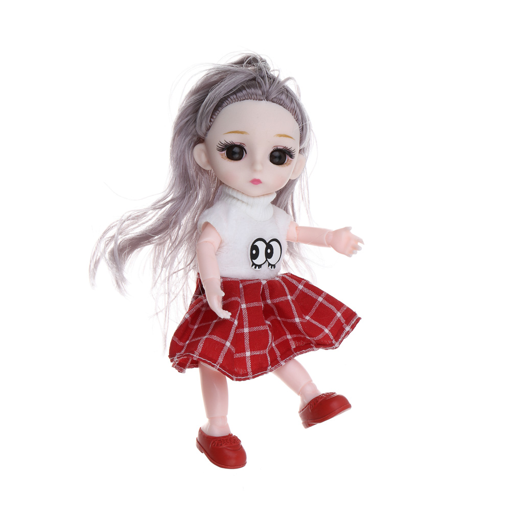 ИГРОЛЕНД Кукла 16см в подарочной коробке, 4 в 1, PP, PVC, ABS, 22х22х25 - #9
