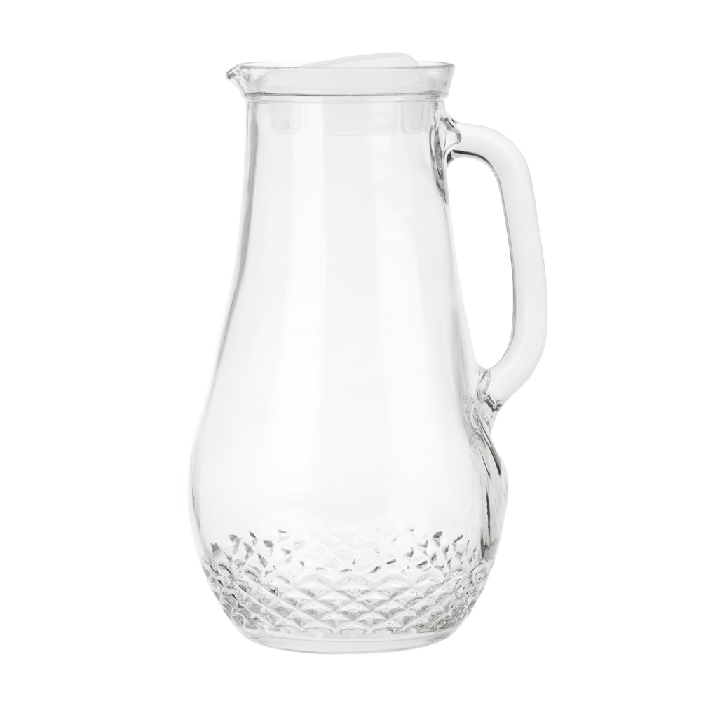 Кувшин "Крист" с пластиковой крышкой, 1,5л, стекло - #1