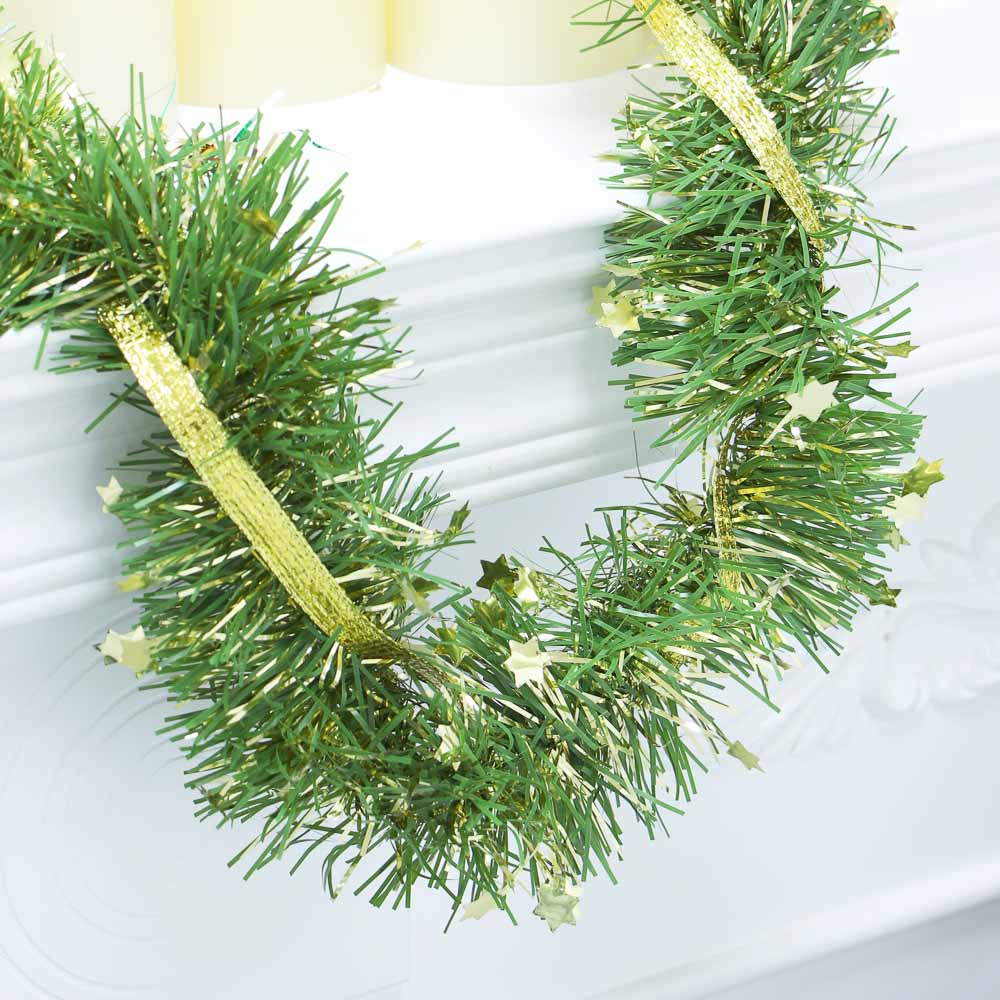 СНОУ БУМ Мишура с декоративной лентой, 9х200 см, ПВХ, 3 цвета - #6