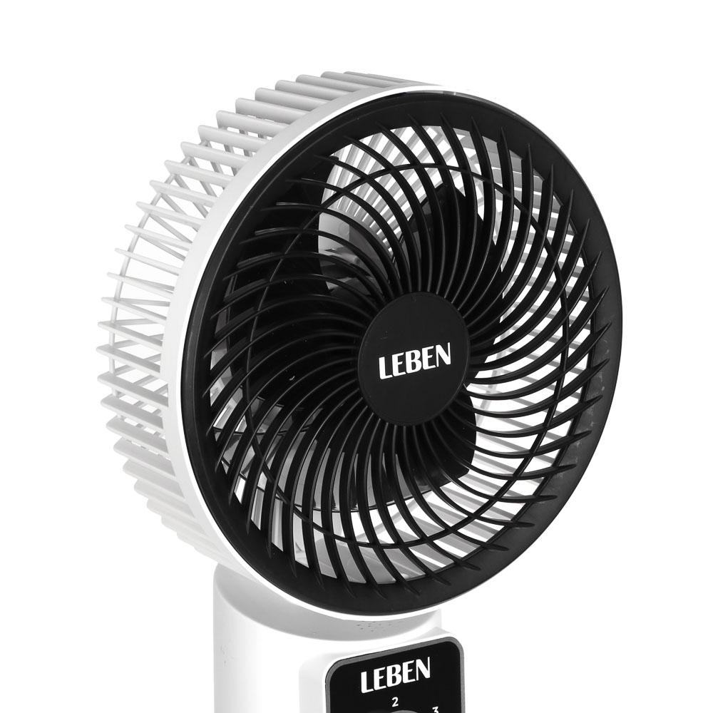Вентилятор напольный тм LEBEN 25Вт, 3 скорости, диаметр 20см, 220в, белый - #3