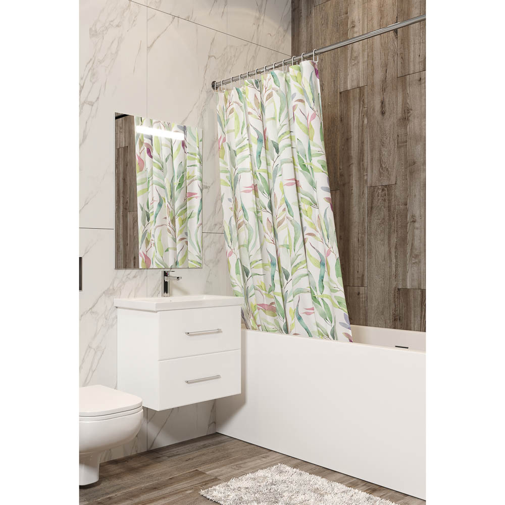 Шторка для ванной, таффета, 145x180см, ШТТФ056-21141 - #3