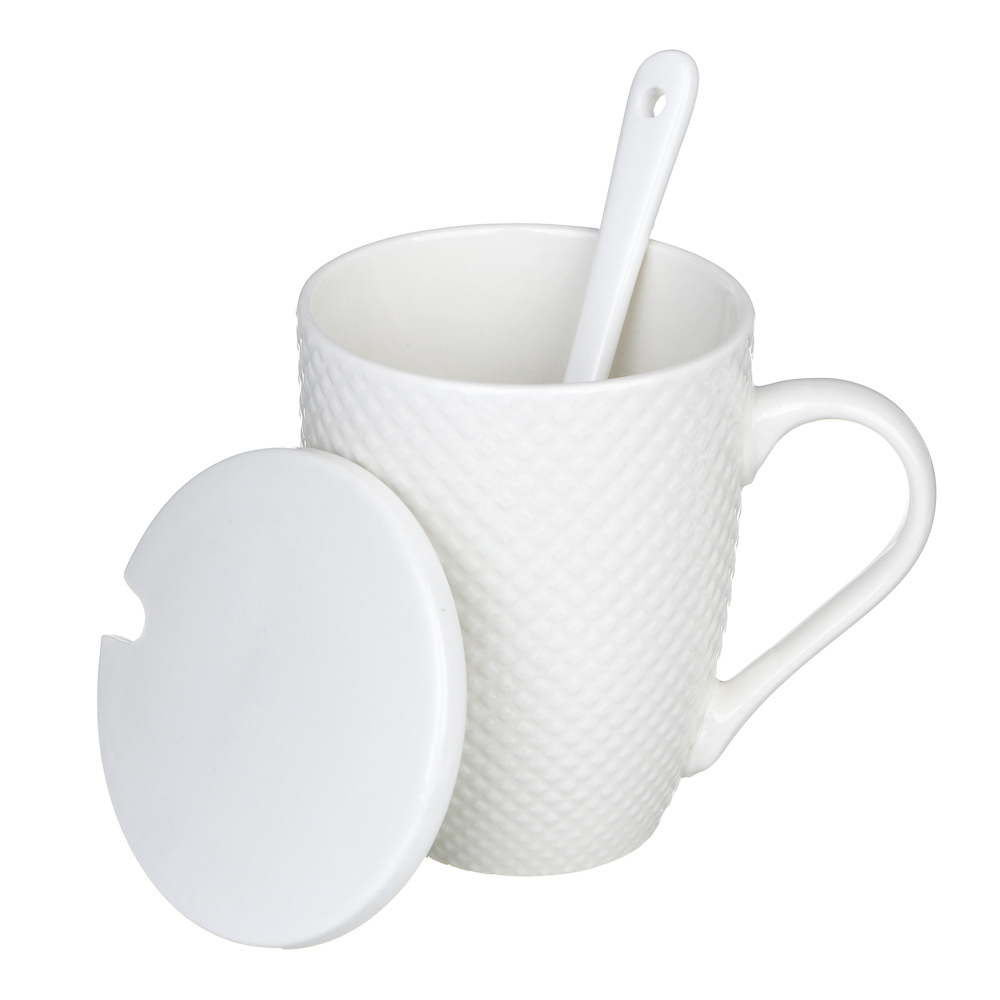 MILLIMI Кружка заварочная с крышкой, 400мл, фарфор - #2