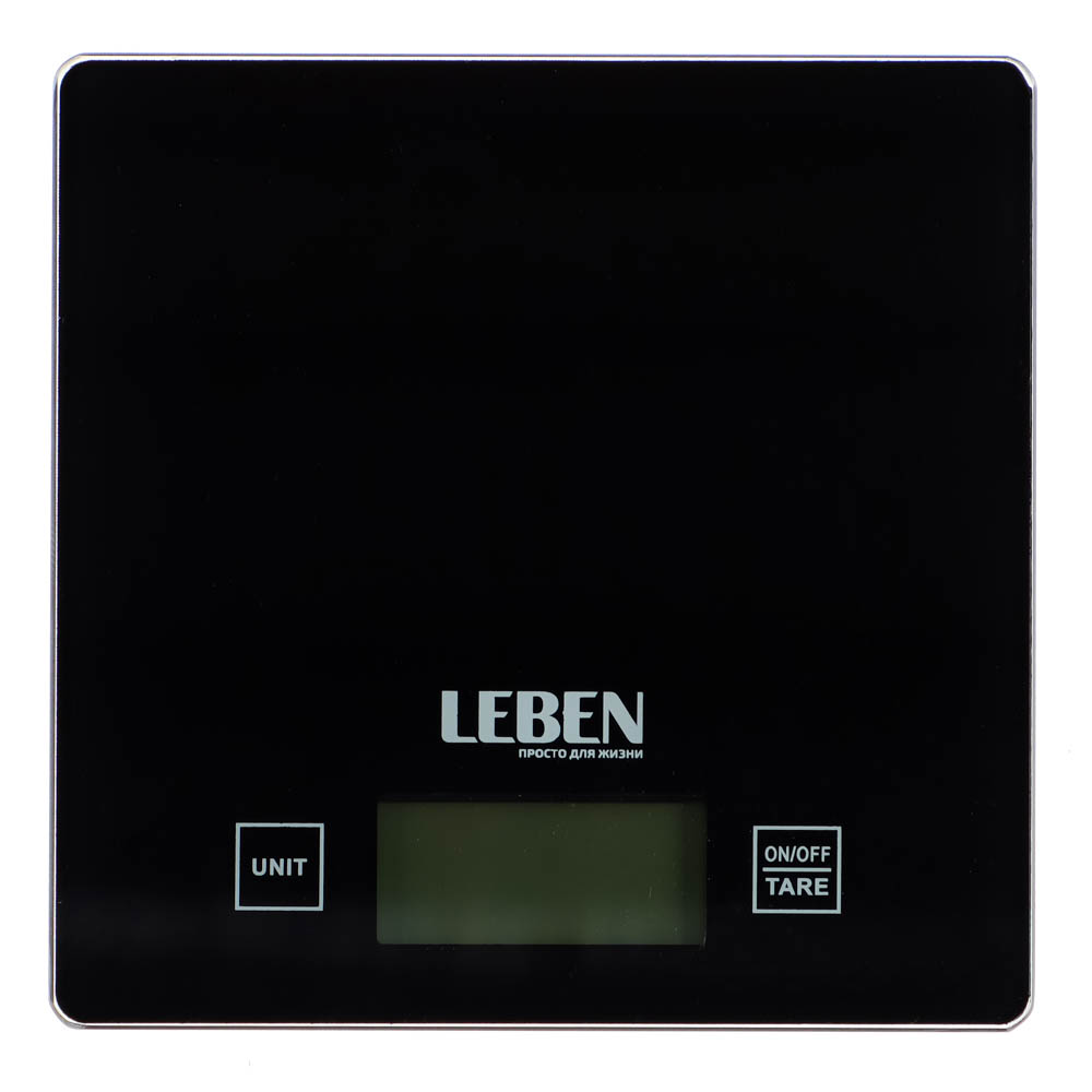 Весы кухонные электронные LEBEN, черные - #1