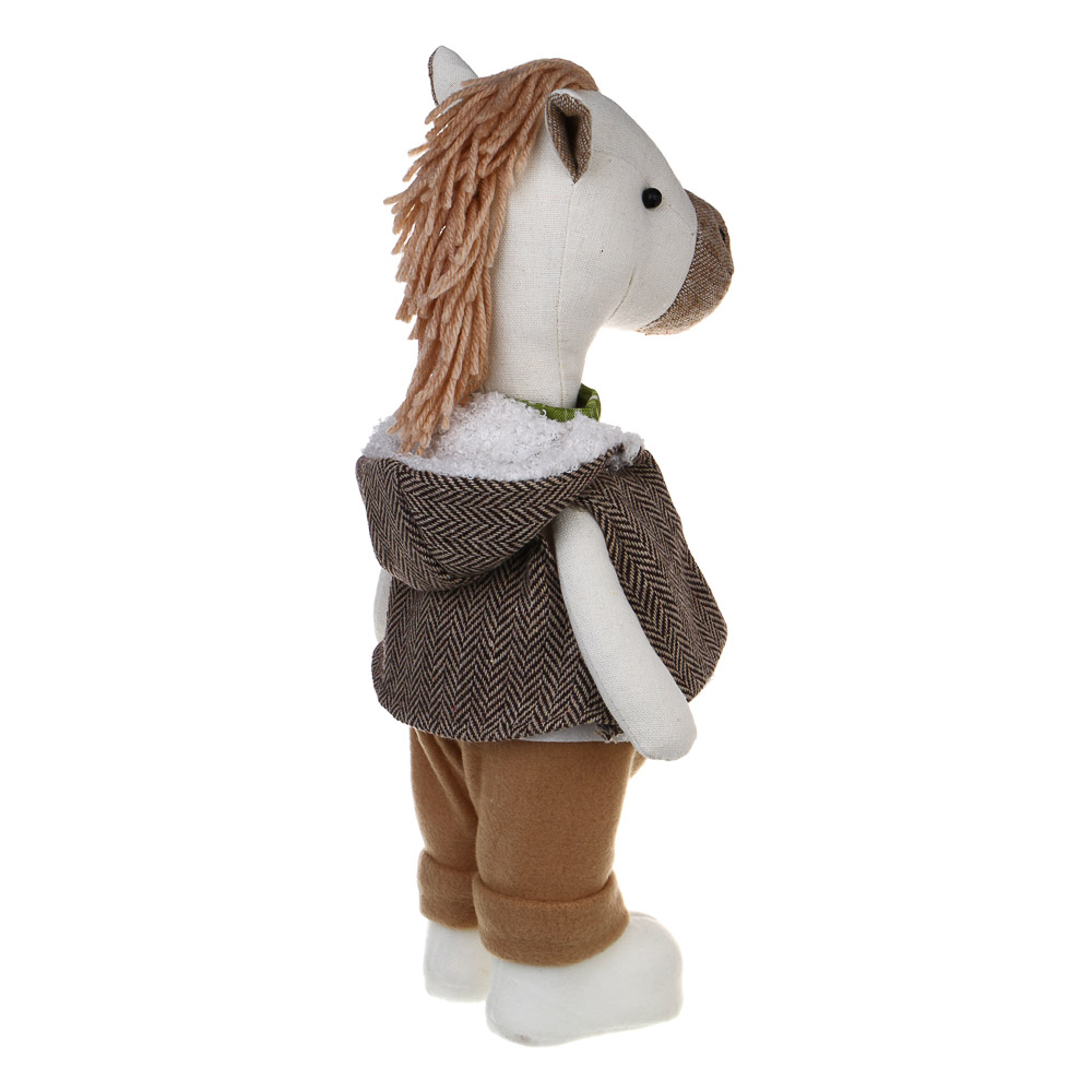 СНОУ БУМ Сувенир Конь в шубе 13x12x30 см, полиэстер, 26-687 - #4