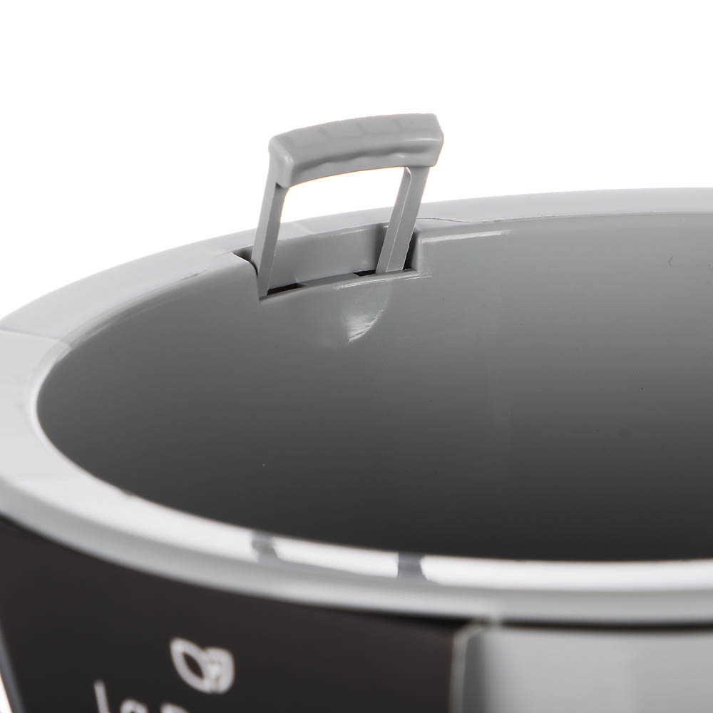 Кашпо Классика 3л, d19,5см, h16,5см серый жемчуг пластик - #6