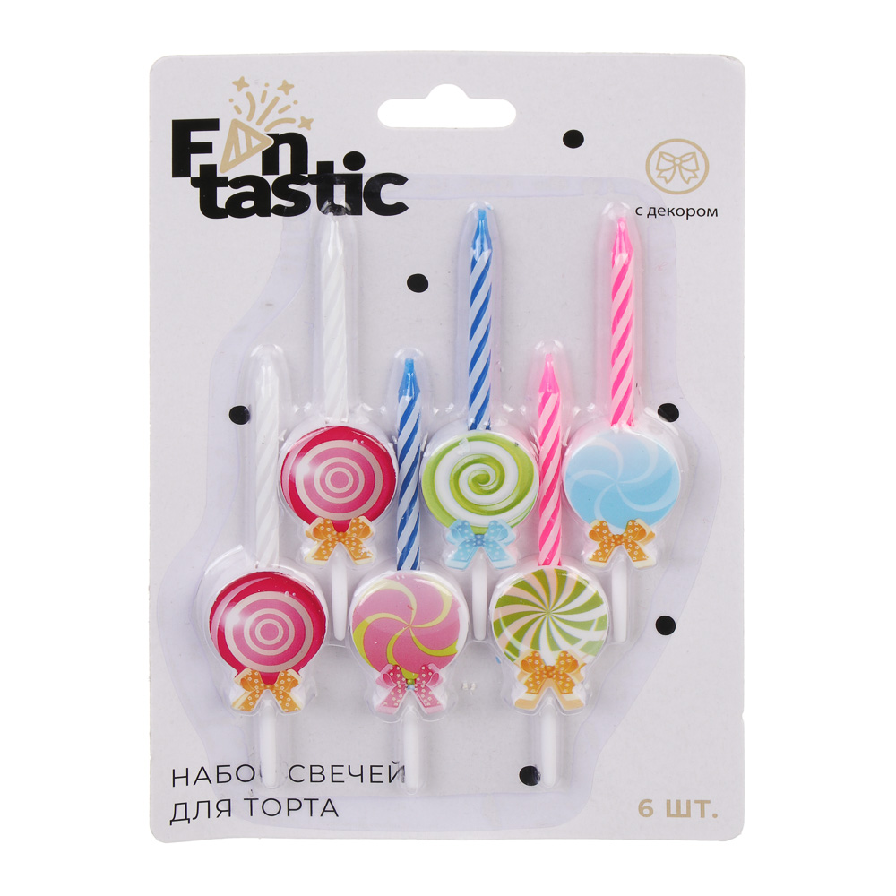 Капитан Весельчак Набор свечей для торта с декором, 13х19,5 см - #1