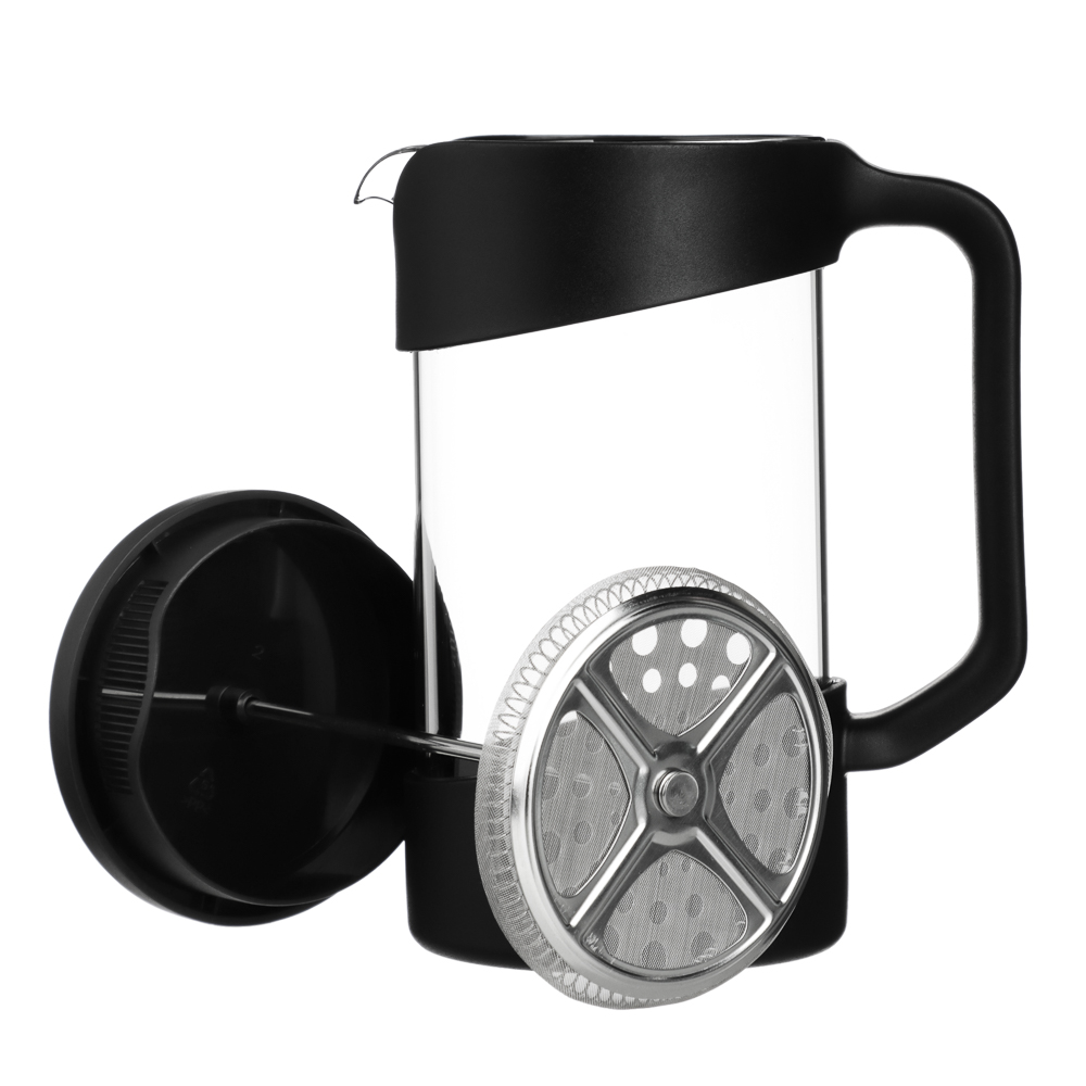 SATOSHI Лансон черный Френч-пресс 1,0л, жаропрочное стекло - #6