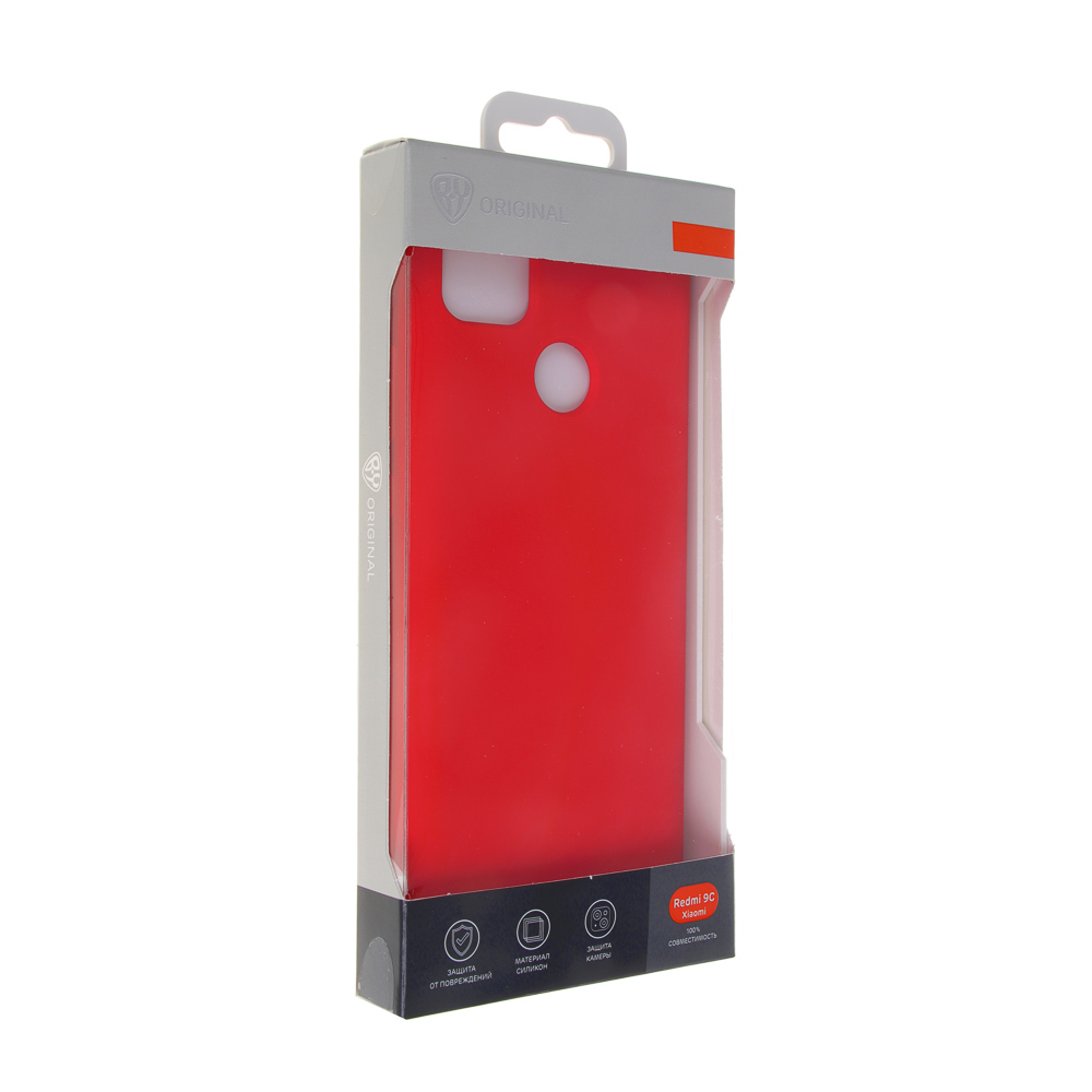 BY Чехол для смартфона Цветной, Xiaomi Redmi 9С, красный, силикон - #4