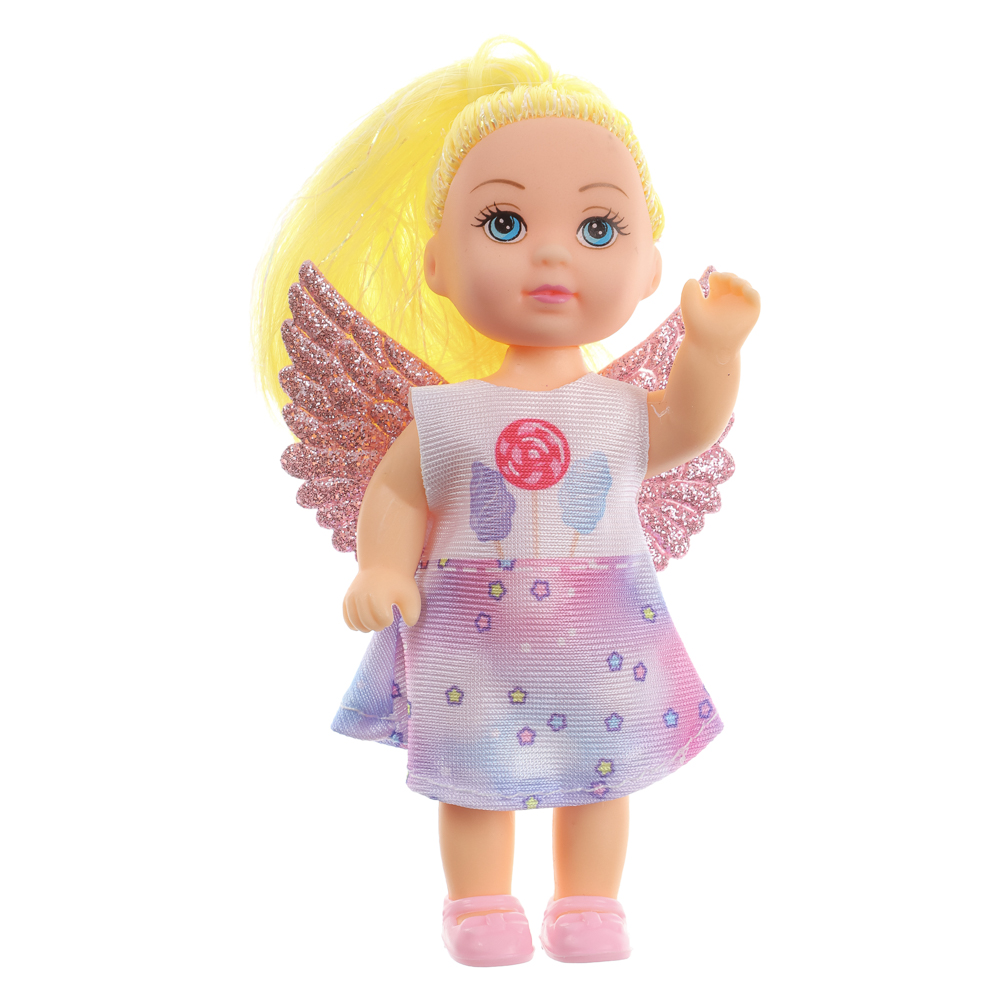 ИГРОЛЕНД Кукла с крылышками и цветн.волосами, 11 см, ABS, PVC, полиэстер, 13,5х4,5х18 см, 6 дизайнов - #35