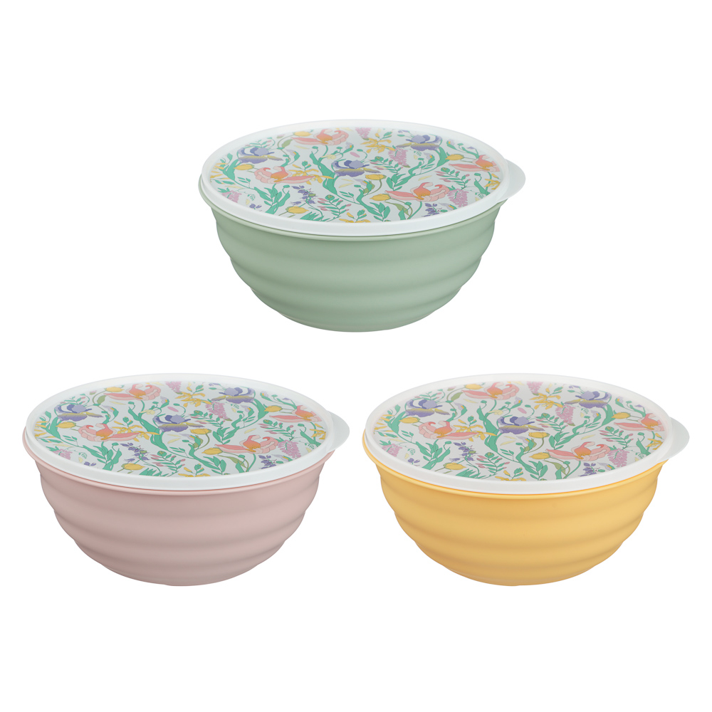 Ботаника Миска Latina 2,1л с крышкой, пластик, 3 цвета - #1