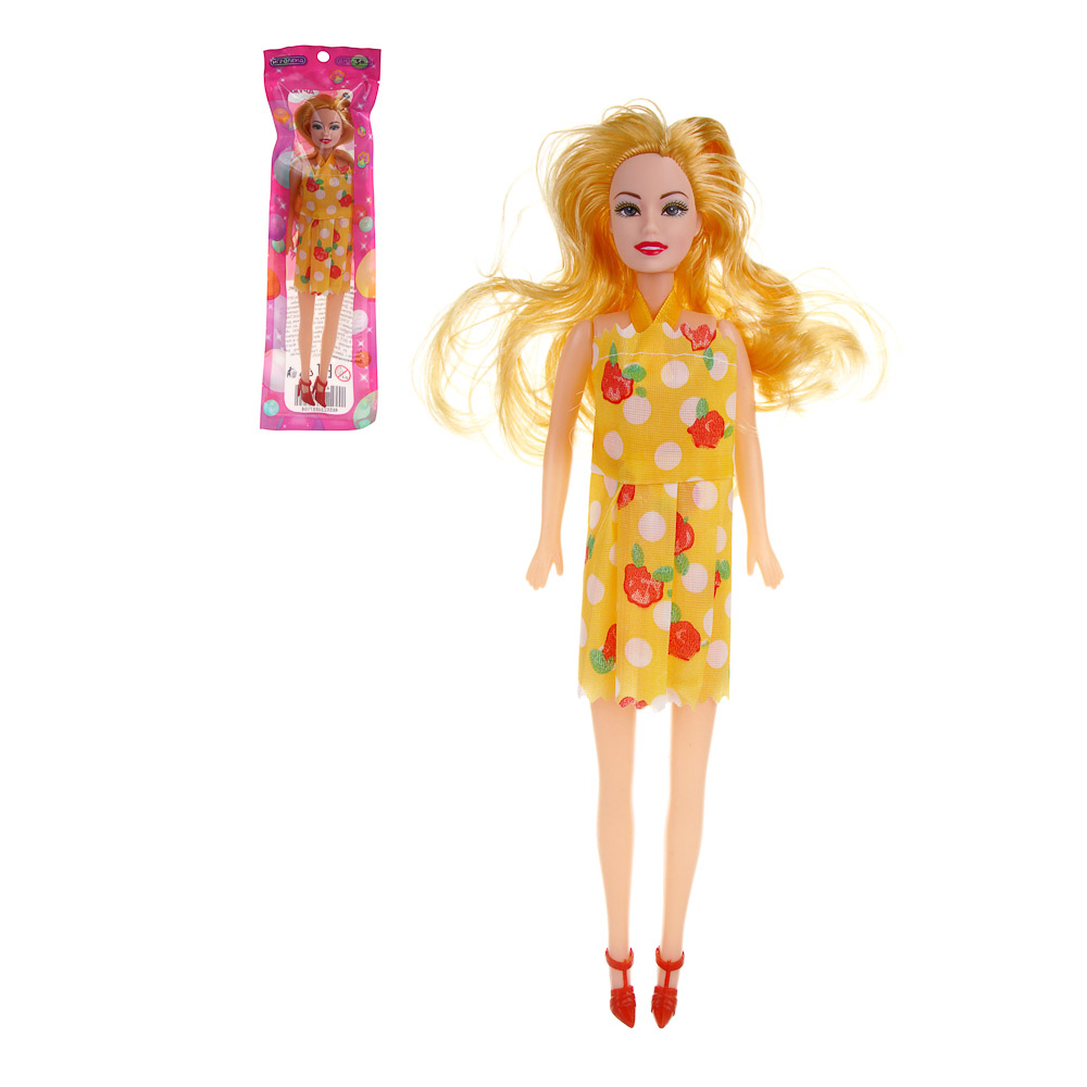 ИГРОЛЕНД Кукла в платье, 29 см, PP, PVC, 10,5х4х35,5 см, 6 дизайнов - #1