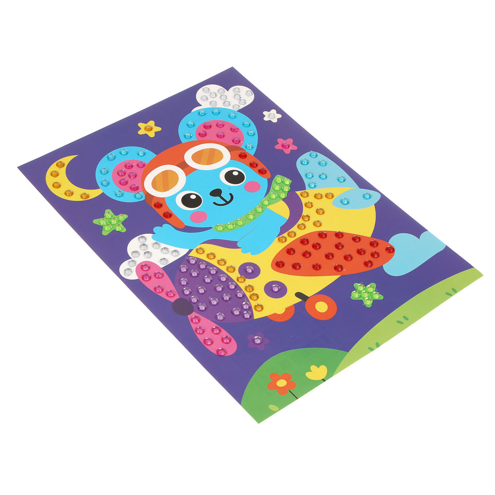 Аппликация из страз ХОББИХИТ, 19х26см, бумага, пластик - #4