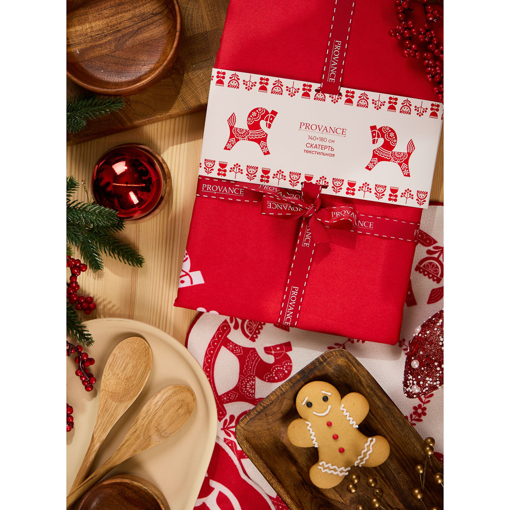 PROVANCE Красный конь Скатерть текстильная, 140х180см, 100% полиэстер - #8