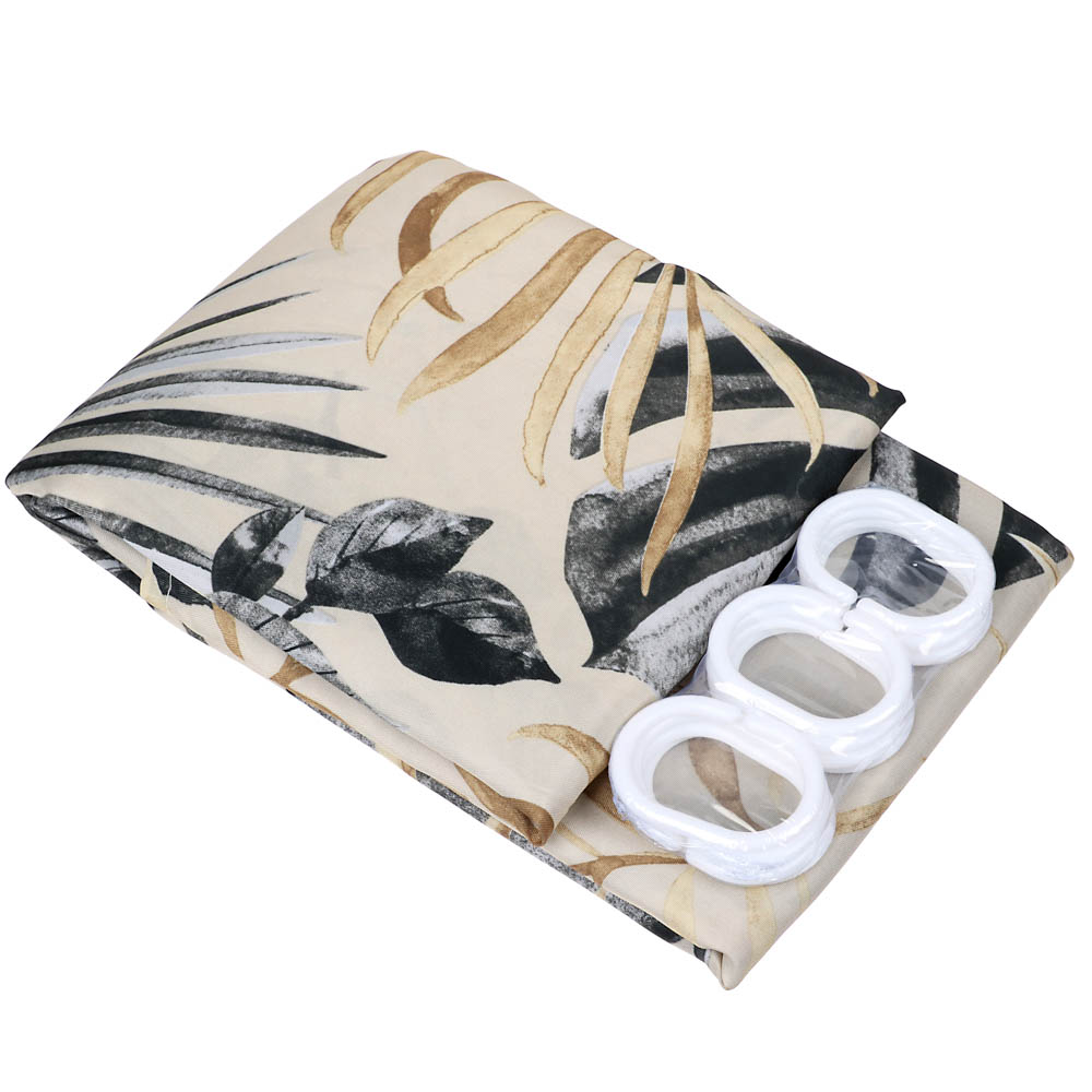 VETTA Шторка для ванной, полиэстер, 60 г/м2, 180x180см, кольца пластик, ДЕЛИКОСА - #3