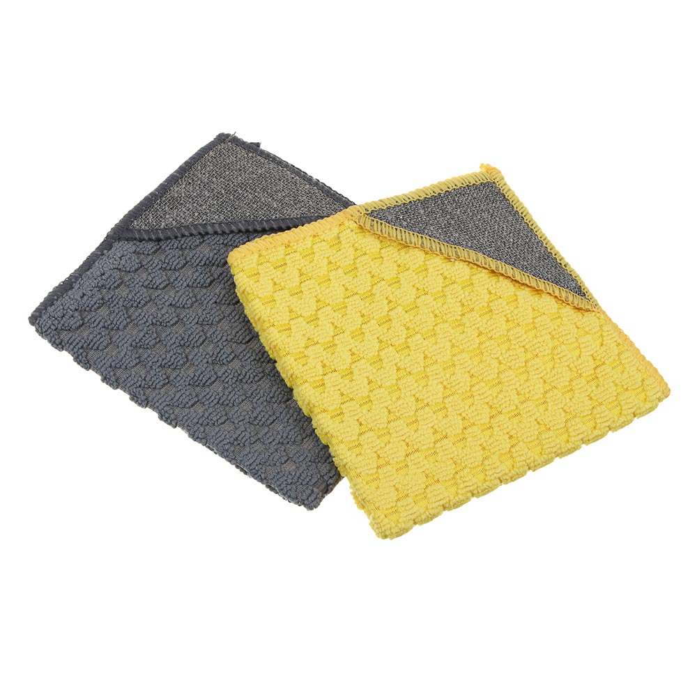 VETTA Салфетка из микрофибры, универсальная, с абразивным уголком, 30х30см, 300г/м2 - #6