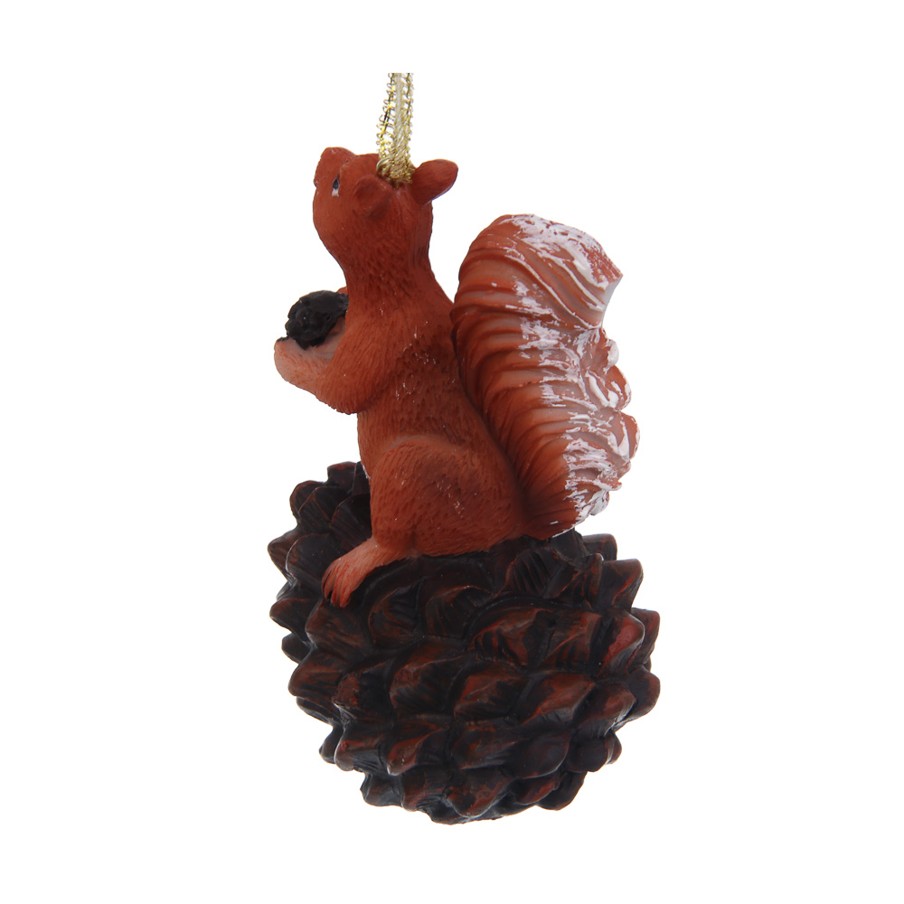 СНОУ БУМ Декоративная подвеска "Белка", полистоун, 2 дизайна - #4