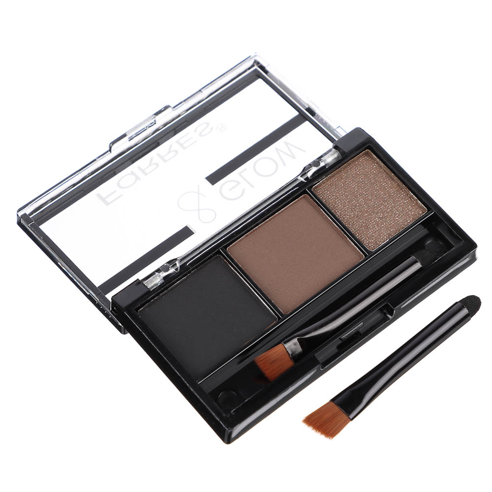 Тени для бровей "Brow&Glow", тм Farres, 3 цвета - #4