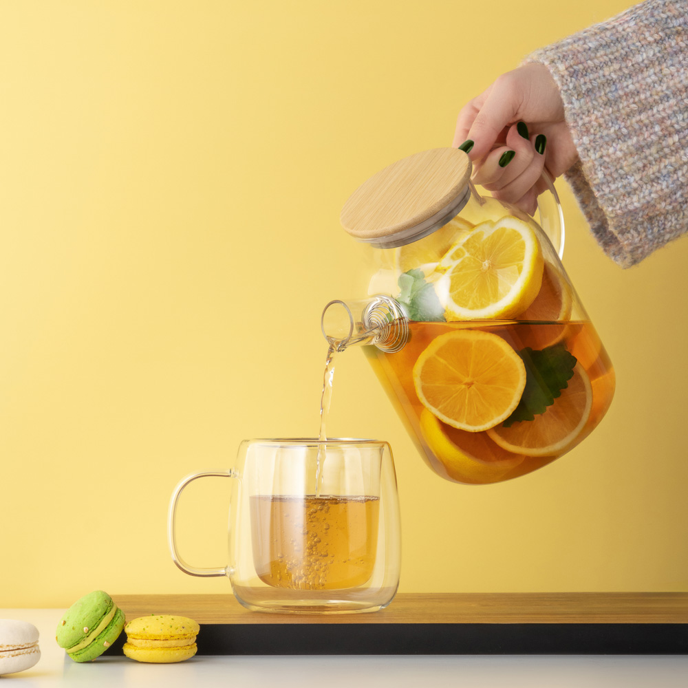 Чайник заварочный тм VETTA Эко, стекло, бамбуковая крышка, 1800мл - #10