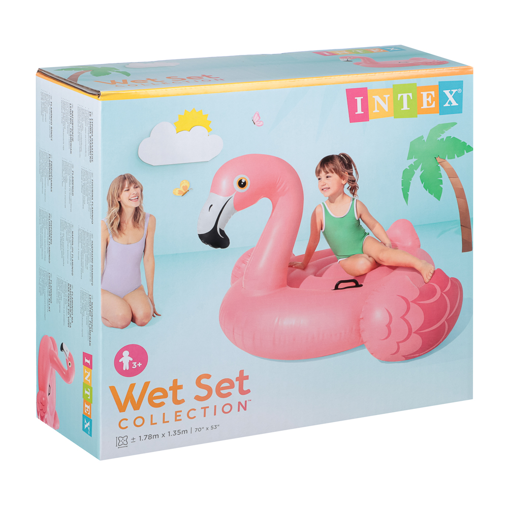 Круг надувной с ручками, 142х137х97 см, INTEX Фламинго, 57558 - #2