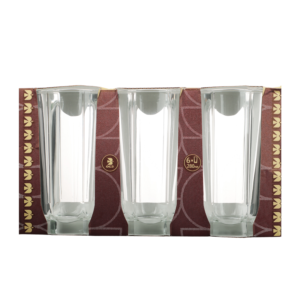 ОСЗ Стиль Набор стаканов высоких 6шт 280мл, стекло - #5