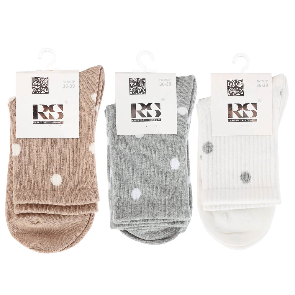 Носки женские классические, состав: 78% хлопок, 20% спандекс, 2% латекс, р. 36-39 - #6