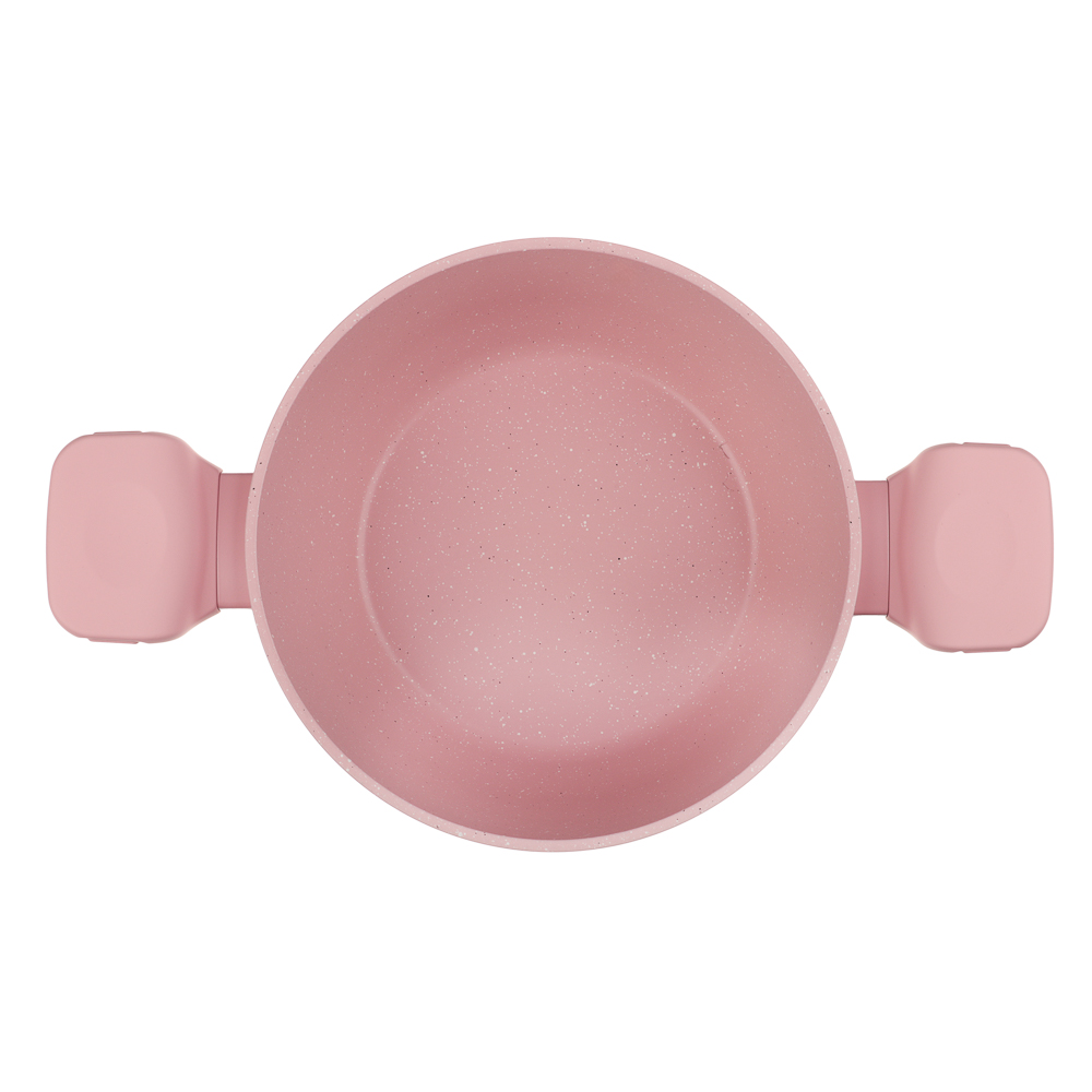 Кастрюля тм SATOSHI Ботаника 2,3л, d20х9см, антипригарное покрытие мрамор, индукция, 3 цвета - #7