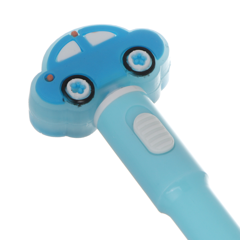 Ручка шариковая синяя 0,7мм, с LED подсветкой "Машинка", 3 вида - #3