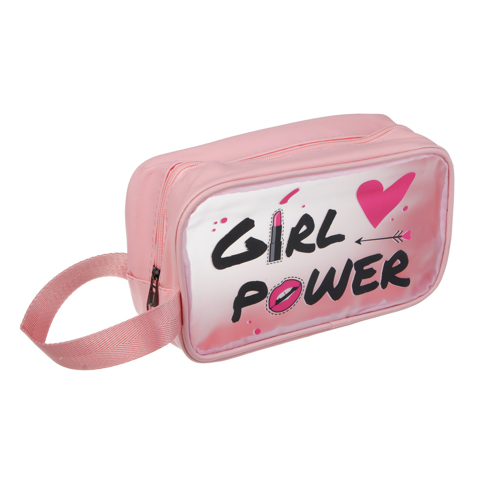 Косметичка банная с боковой ручкой тм ЮL Girl Power, ПУ, ПВХ, 21,5х12,5х8, 3 цвета - #2
