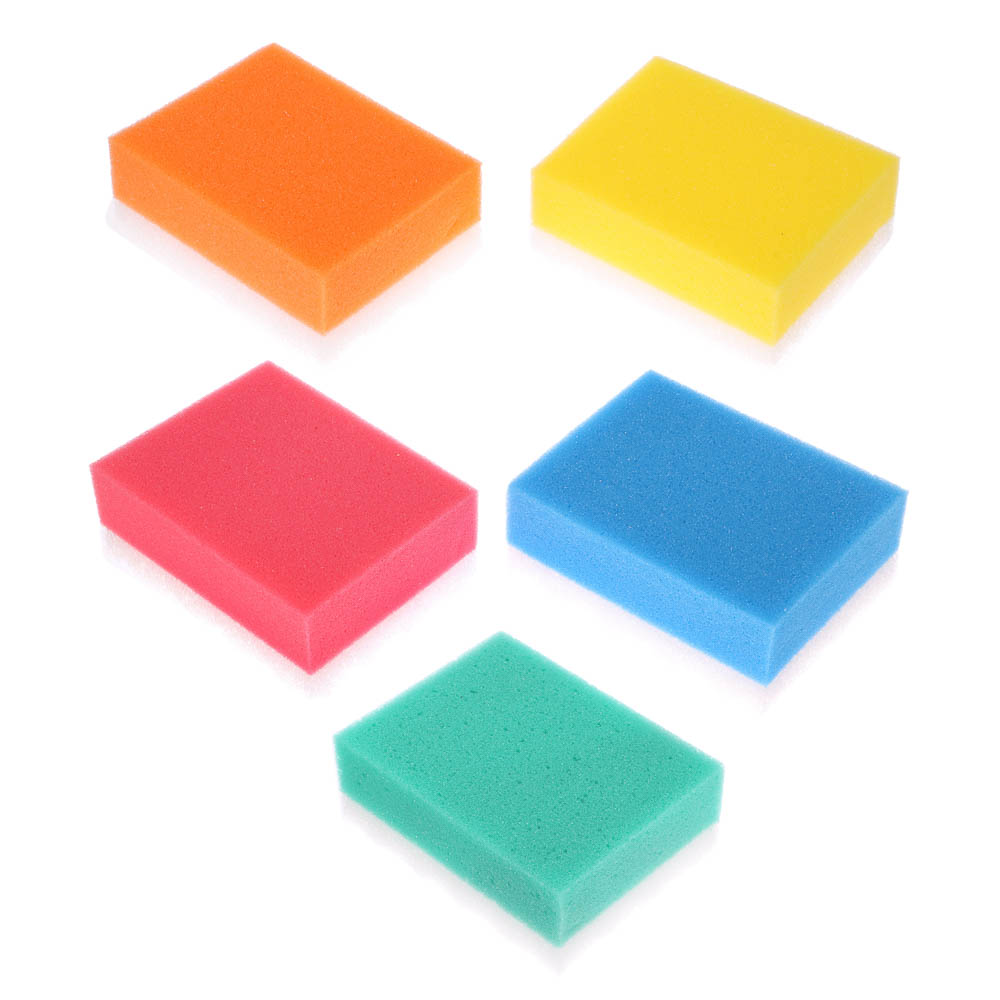 Губка для тела массажная в асс. поролон-эластичный - #1